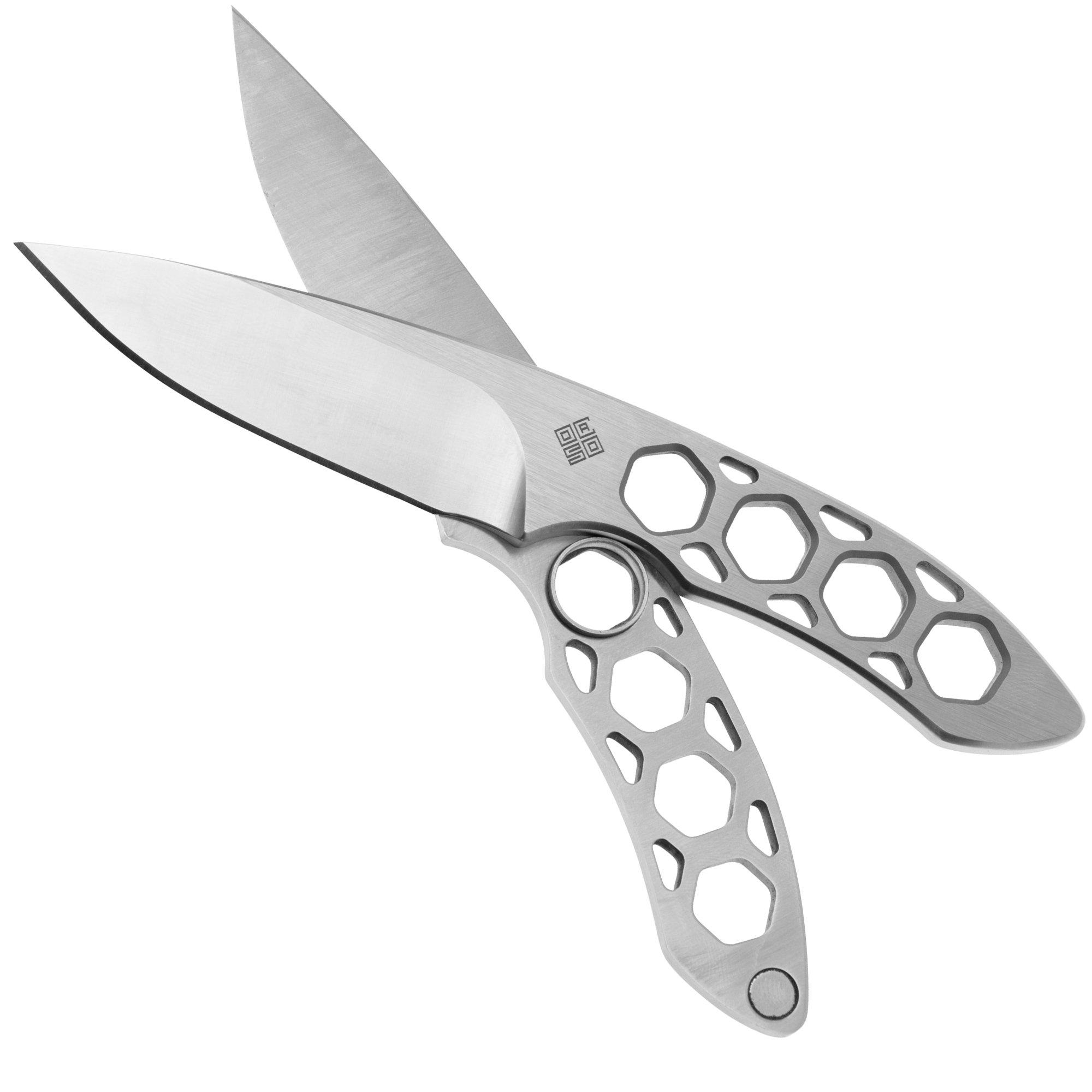 Ocaso Duo Desk Knife 80DKS Spear Point, With Stand, Fahrtenmesser, Wes Crawford Design