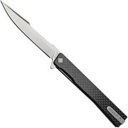 Ocaso Solstice 9HFS, S35VN Harpoon Satin Carbon, couteau de poche