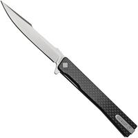 Image pour Ocaso Solstice 9HFS, S35VN Harpoon Satin Carbon, couteau de poche