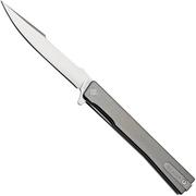 Ocaso Solstice 9HTS, S35VN Harpoon Satin Titanium, pocket knife