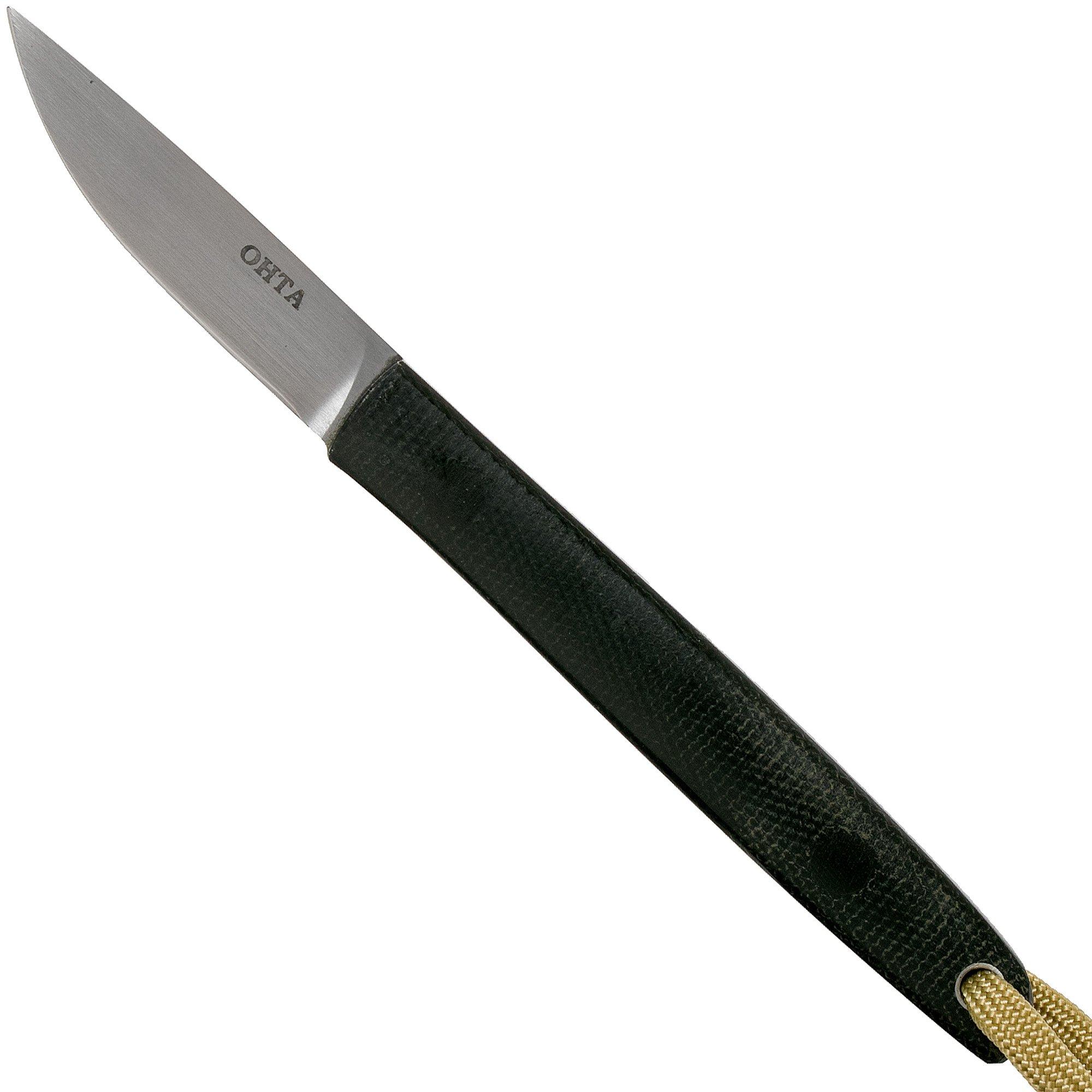Nóż z głownią stałą Ohta OFB SS 50 Black Canvas Micarta