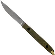 Ohta OFB SS 75 Green Canvas Micarta coltello fisso