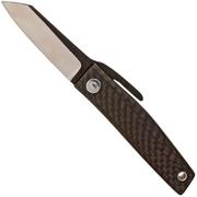 Ohta FK5 Higonokami-coltello da tasca, fibra di carbonio