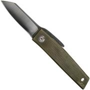  Ohta FK5 couteau de poche Higonokami, Green Canvas Micarta