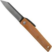  Ohta FK7 couteau de poche Higonokami, Natural Canvas Micarta