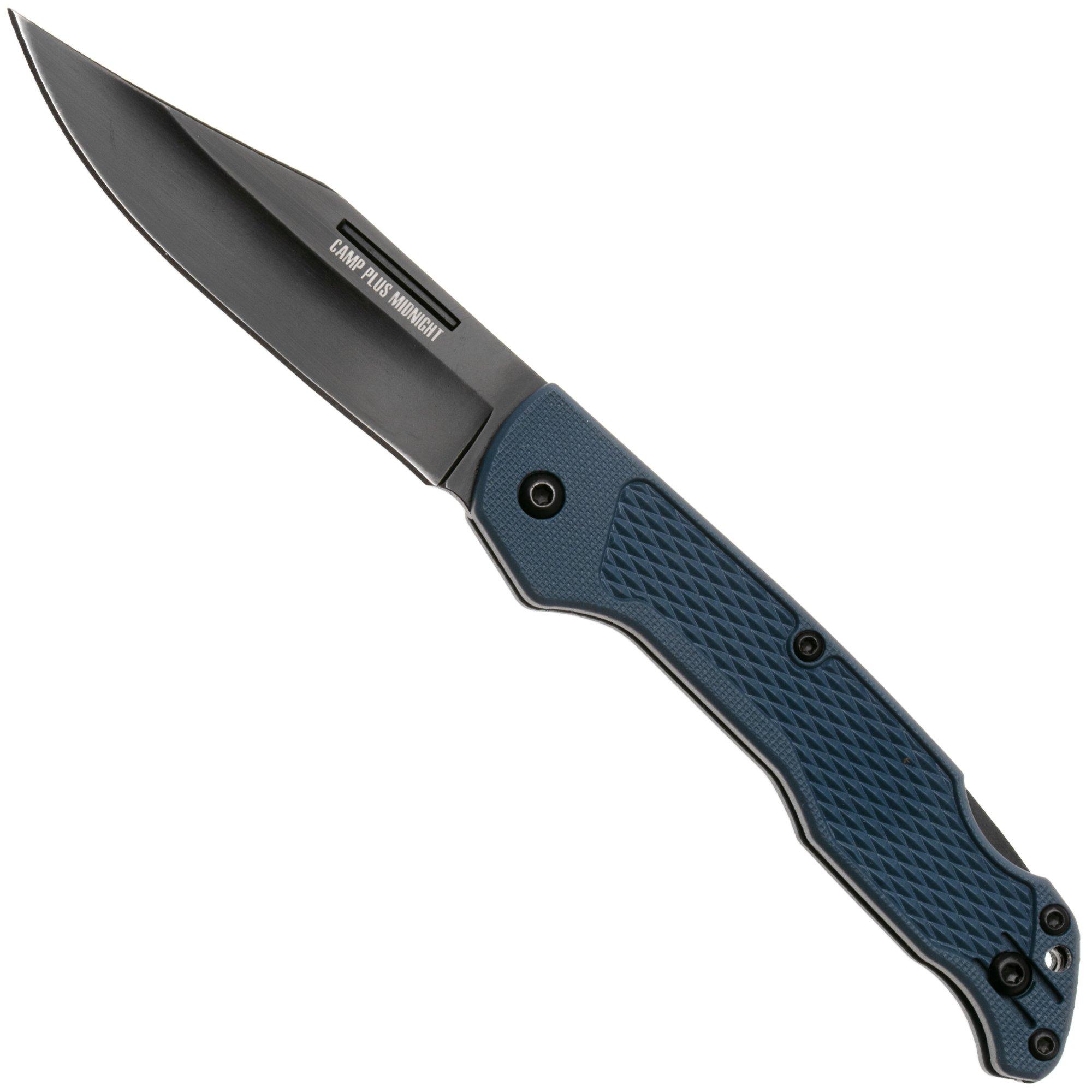 Ontario Camp Plus Midnight EDC 4315GREY Grey, Lockback, pocket knife