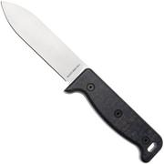 Afbeelding voor Ontario Black Bird ML5 7502BL Satin 420HC, Blue Micarta, vaststaand mes, Paul Scheiter design, lederen schede