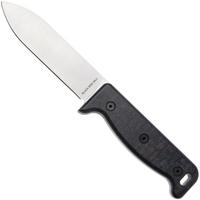Afbeelding voor Ontario Black Bird ML5 7502BL Satin 420HC, Blue Micarta, vaststaand mes, Paul Scheiter design, lederen schede