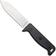 Afbeelding voor Ontario Black Bird ML5 7502BL Satin 420HC, Blue Micarta, vaststaand mes, Paul Scheiter design, lederen schede