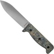 Ontario Black Bird ML5 Micarta 7502 survival knife, Paul Scheiter design