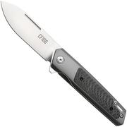 Afbeelding voor Ontario CF100 ON8600 Satin 14C28N, Gray Matt Stainless Steel, Carbon Fiber Inlay, zakmes