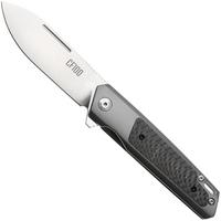 Afbeelding voor Ontario CF100 ON8600 Satin 14C28N, Gray Matt Stainless Steel, Carbon Fiber Inlay, zakmes