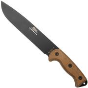 Afbeelding voor Ontario RTAK II 8644 ,125th Anniversary, Black 5160 Carbon, Natural Canvas Micarta, kapmes