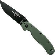 Ontario RAT-2 D2 od green, plain edge black, 8830OD