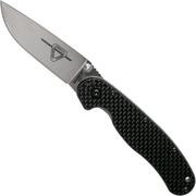 Ontario RAT-2 D2 carbon fibre, plain edge satin, 8832