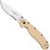 Afbeelding voor Ontario RAT-1 8849DT Satin Serrated AUS8, Desert Tan, zakmes