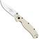 Afbeelding voor Ontario RAT-2 8861BE Satin AUS8, Ivory FRN, zakmes