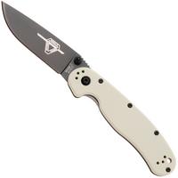 Afbeelding voor Ontario RAT-2 8862BE Black AUS8, Bone FRN, zakmes