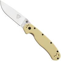 Afbeelding voor Ontario RAT-1 8867TN Satin D2, Tan, zakmes