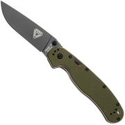 Afbeelding voor Ontario RAT-1A 8871OD Assisted, Black AUS8, OD Green, zakmes