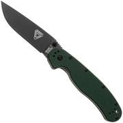 Afbeelding voor Ontario RAT-1 8991 Black S35VN, Forest Green G10, zakmes