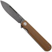Afbeelding voor Ontario Ischua Creek 9001 Blackwashed D2 , Brown G10, zakmes