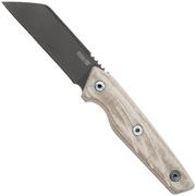 Afbeelding voor Ontario Besra Fixed 9002 Black 1075, Tan Micarta, vaststaand mes