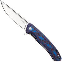 Afbeelding voor Ontario Outcast 9005 Satin 420J2, Blue and Brown G10, zakmes