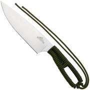 Afbeelding voor Ontario Hunt Plus Camp Knife 9717OD Satin 420HC, OD Green Paracord, outdoor koksmes