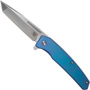 Ontario Ti 22 Ultrablue 9800 Blue Titanium coltello da tasca