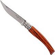 Opinel pocket knife No. 8 Slim Line, stainless steel, bubinga