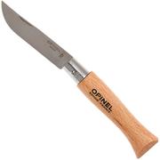 Opinel Taschenmesser No. 5 Classic, Edelstahl, Klingenlänge 6,0 cm