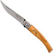 Opinel coltello da tasca No. 8 Slim Line, acciaio inox, legno d'olivo