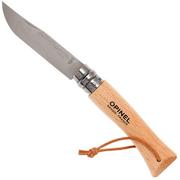 Opinel navaja No. 7 Classic, acero inoxidable, longitud de la cuchilla 8 cm