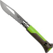 Opinel zakmes Outdoor No. 08 zakmes, Earth Green