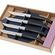 Opinel 4-pz set di coltelli da bistecca, legno di betulla