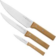 Opinel Trio Parrallèle OP001838, 3-peças conjunto de facas