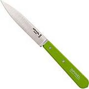 Opinel pointy paring knife N°112, green