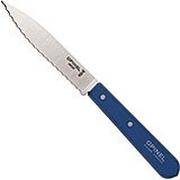 Opinel cuchillo de pelar dentado N°113, azul