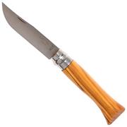 Opinel Taschenmesser No. 6 Luxury Range, Edelstahl, Olivenholz