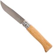 Opinel pocket knife No. 8 Luxury Range, stainless steel, oak