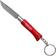 Afbeelding voor Opinel zakmes No. 04RV Keyring zakmes, Red