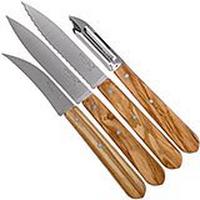 Image for Opinel 002163 Les Essentiels olive wood peeling knife set