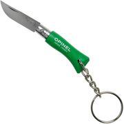 Opinel No. 02RV Keyring Taschenmesser, grün