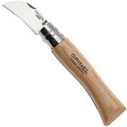 Opinel No. 07 002360 Chestnut Wood, marron, couteau de poche pour l'ail et le dénoyautage