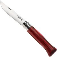 Bild für Opinel No. 08, 002390, Satin Stainless Steel, Red Laminated Birch, Taschenmesser