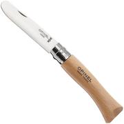 Opinel No. 07 My First Opinel 002400 Beech Wood, coltello da tasca per bambini con fodero per cintura 