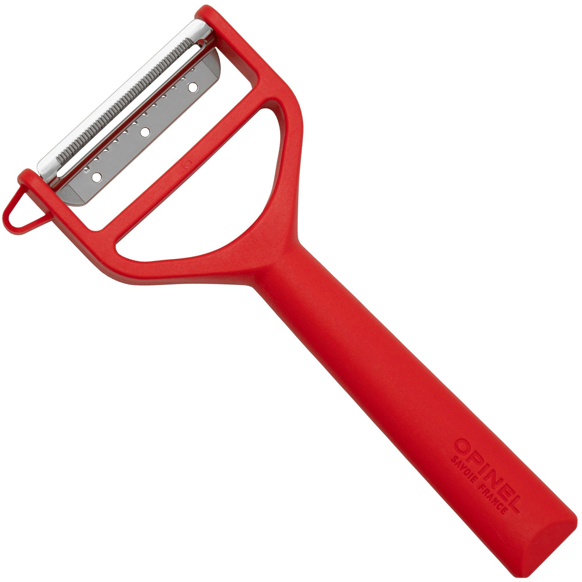 Opinel T-Duo Peeler 002429 Red Polymer Sparschäler