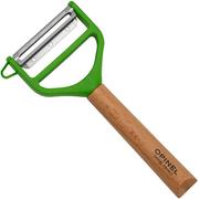 Opinel T-Duo Peeler 002432 Green Wood éplucheur