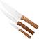Afbeelding voor Opinel Trio Parrallèle Olive Wood, 002494, 3-delige messenset